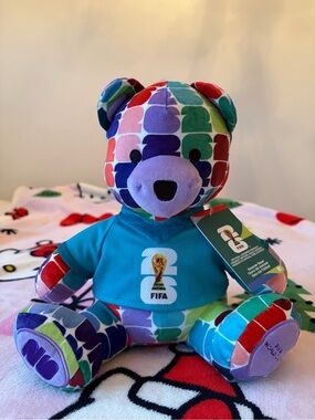 Colourful FIFA World Cup 2026 Soccer Bear with Jersey